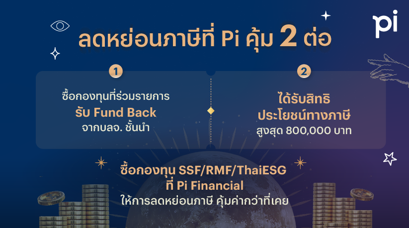 ซื้อกองทุน SSF/RMF/ThaiESG ที่ Pi Financial คุ้มที่สุดถึง 2 | Pi Securities